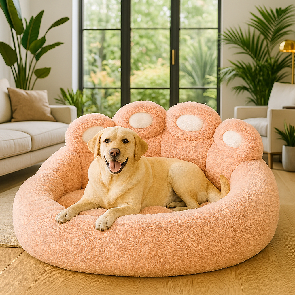 Cama de peluche confortable para perros y gatos