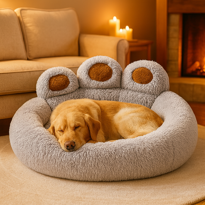 Cama de peluche confortable para perros y gatos