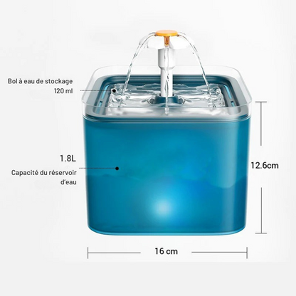 Fuente de agua para perro y gato