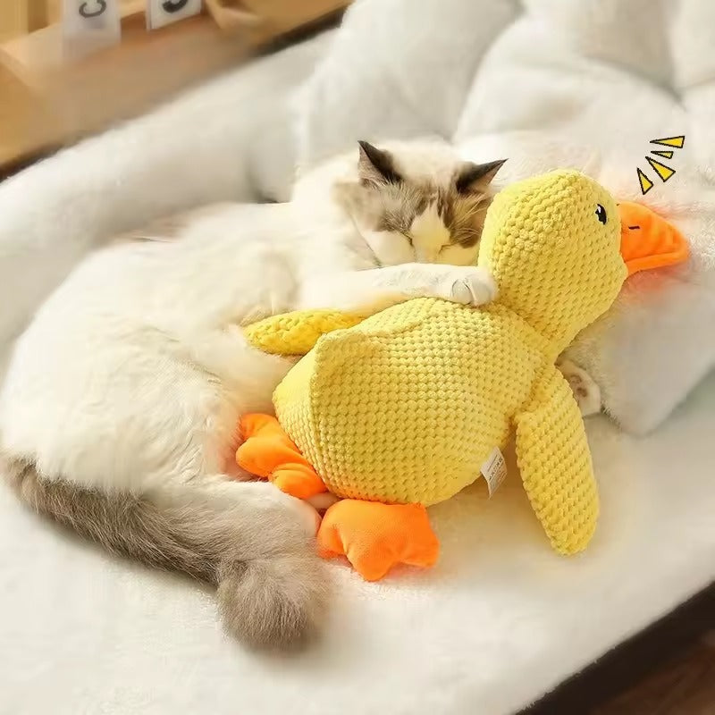 Peluche pato para gato/perro